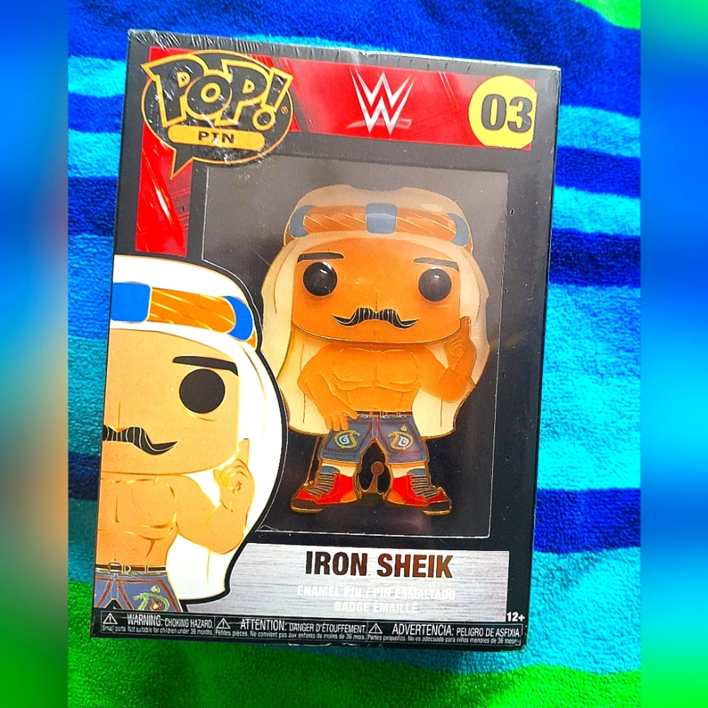 Pop Iron Sheik Collectible Pin with Bold Colors